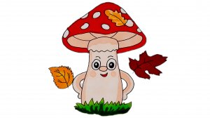 Как легко нарисовать гриб Мухомор🍄, рисунки для срисовки
