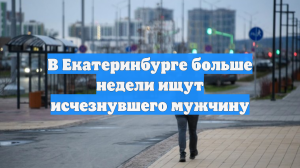 В Екатеринбурге больше недели ищут исчезнувшего мужчину