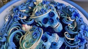 Панно из кожи « Мгновение и Вечность"