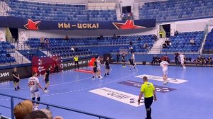 Гандбол. Чемпионат России. ЦСКА - СГАУ Саратов. Красивые сейвы вратаря