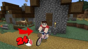 Я провел 24 часа на велосипеде в Майнкрафте | ManeLego minecraft