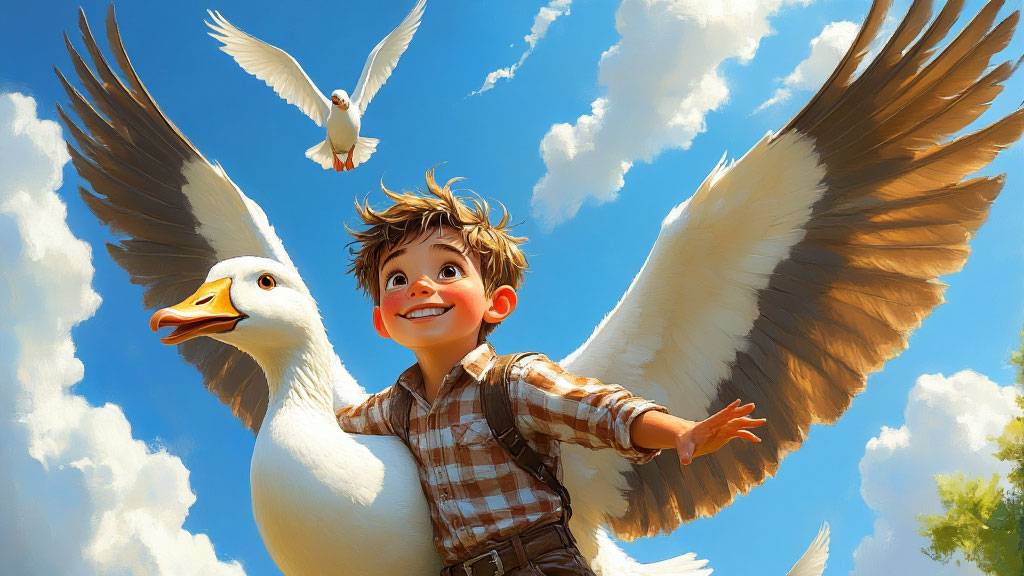 «Чудесное путешествие Нильса с дикими гусями»: Глава 1. «Домовой». смотреть онлайн