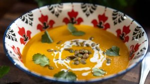 Согревающий суп для иммунитета: Морковный с имбирем и куркумой