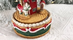 Декоративная композиция ВАФЕЛЬНАЯ КАРУСЕЛЬ, полистоун, музыка, динамика, 16 см, 683831-74