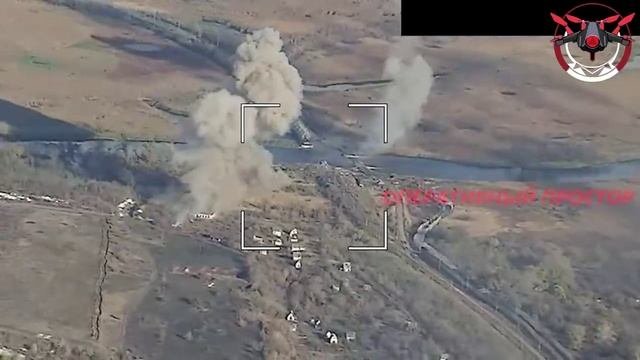 ВС РФ разнесли переправу ВСУ через реку Оскол в Харьковской области