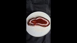 Агат сердолик с кварцем срез 2х15х6.5 см