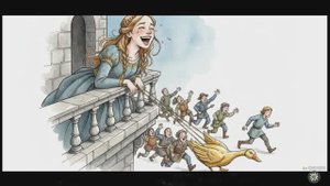 Золотой гусь: волшебная сказка братьев Гримм о доброте и везении 🦢👑