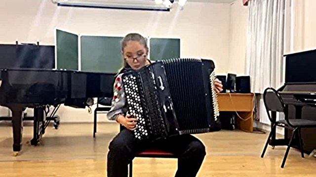 И.С. Бах "Токката и фуга ре минор" Играет баянистка Елизавета Елфутина г. Владивосток