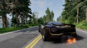 Гонки на суперкаре по лесной трассе! Запредельные скорости!!