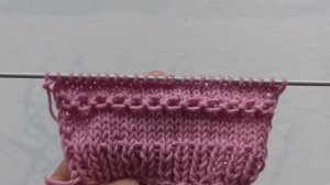 Мережка - дорожка спицами по лицевой глади.