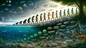 Краткая История жизни на Земле за один год