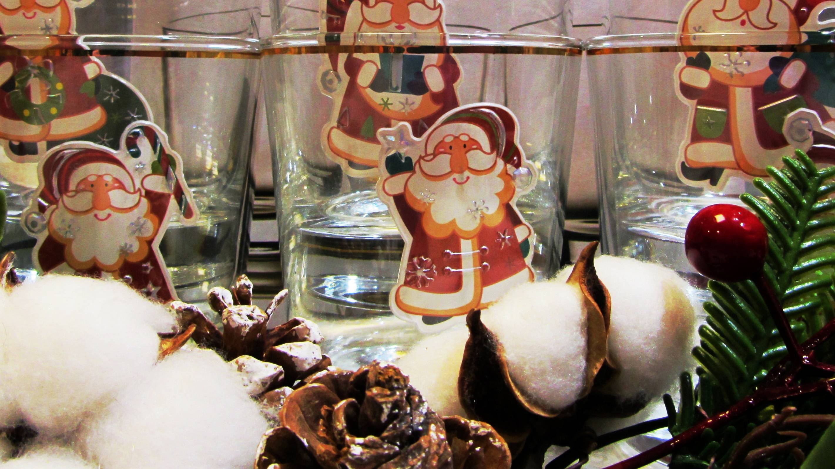 Подарочный набор Новогодних стаканов для виски Pasabahce IZMIR 280 мл 6шт