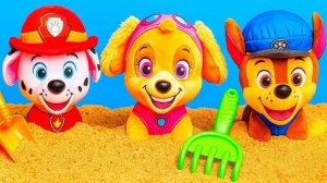 Щенячий патруль в песочнице: новые приключения щенков 🐶🏖️