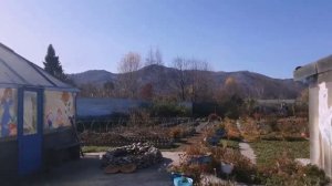 Октябрь 2023 г.Делаю аджику с нашими яблочками. Купили металлочерепицу для бани.Прогулка на Байкал.