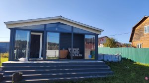 Монтаж остекления террасы. Выполняем установку алюминиевых раздвижных конструкций остекления.