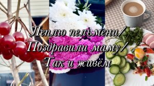 Пельмени🥟Уборка🧹🧽Поздравили Маму🎂