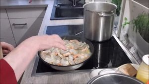 Креветки в соусе на cпагети  Домашняя еда Кухня Рецепты