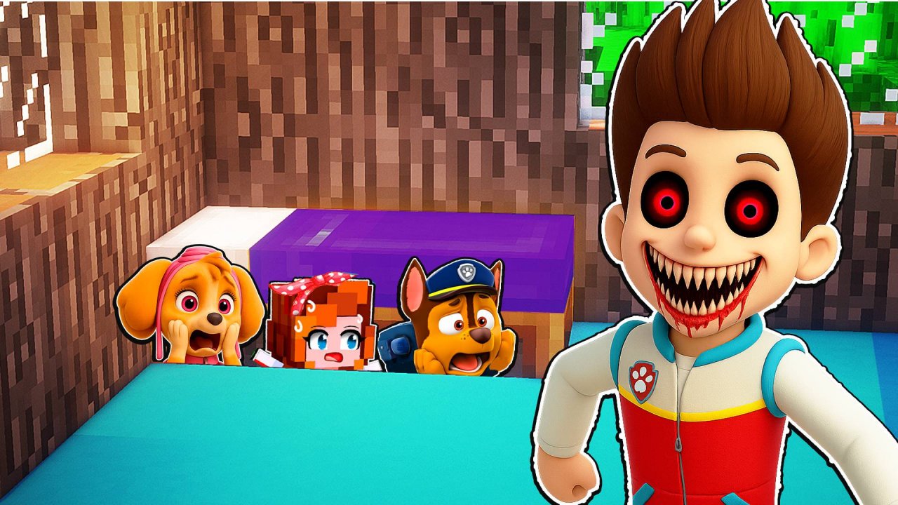 😱 Я СПРЯТАЛАСЬ ПОД КРОВАТЬЮ от EXE РАЙДЕРА В МАЙНКРАФТ