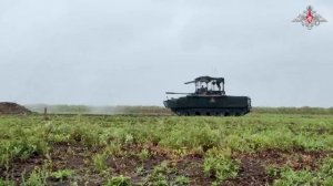 Экипажи БМП-3 армии «Днепр» отрабатывают комплекс боевых задач на полигоне