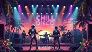 💿 Retro Neon Nights 🌌 Chill Disco x Funkwave x Daft Punk Paradise!