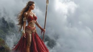 Fierce Beauty of the Islands Hawaiian Warrior Women Cinematic AI Art