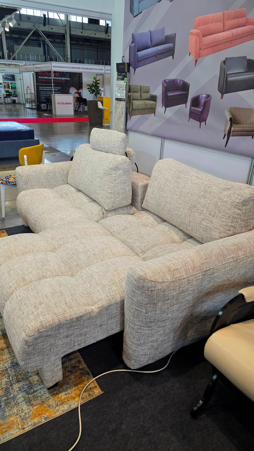 Турин 3+3кл +2 подголовника декор ВЕНГЕ ткань MALTA LINEN (Сет) смотреть онлайн