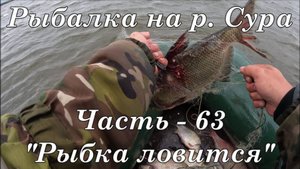 Рыбалка на р. Сура. Часть - 63. "Рыбка ловится".