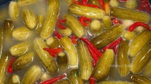 Женщина в красной рубашке готовит рецепт соленых огурцов и ест с рыбой