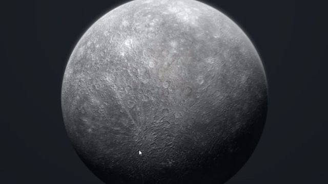 Меркурий.  Планета. 3 D модель. Путешествуем не выходя из дома.