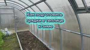 Готовим теплицу к зиме! Перекапываем и удобряем грядки