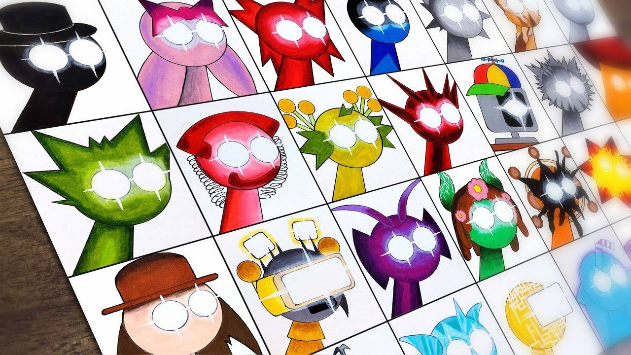 Рисуем всех Спрунки Коррупшн! 🎨✨🎵 смотреть онлайн