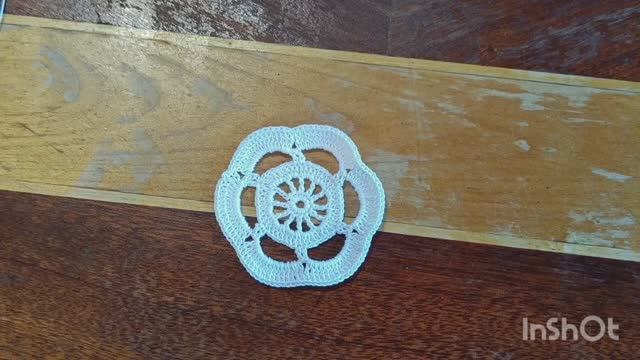 Цветочек крючком для Ирландского кружева и аппликации смотреть онлайн