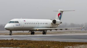 ПЕРЕЛЕТ  МУРМАНСК - АРХАНГЕЛЬСК.  Bombardier CRJ-100/200