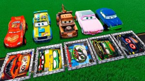 Pixar Молния Маккуин против гигантских ям-ловушек! Смогут ли машинки выжить? BeamNG Drive