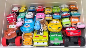 Обзор распаковки множества машинок Disney Pixar _ Радиоуправляемые машинки Lightning Mcqueen Bubble
