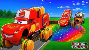 BeamNG Drive Pixar Cars Pit Challenge – Сможет ли Молния Маккуин выжить