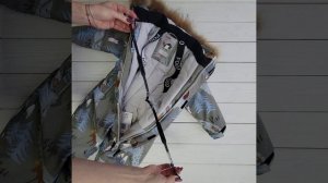 PogoKids, зимний комбинезон W25_PG-88244-4 (хаки, зимний лес)