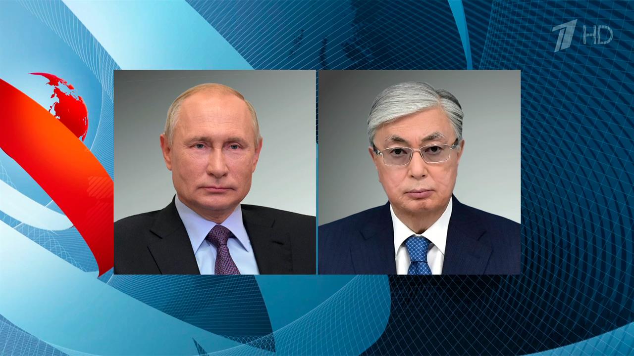 Владимир Путин поздравил президента Казахстана Касым-Жомарта Токаева с Днем Республики