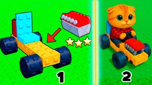 ПЕРСИК СТРОИТ МАШИНУ В РОБЛОКС БЕЗ!