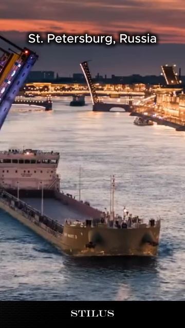 Потрясающий ночной вид на город Санкт-Петербург_РОССИЯ#Stunning night view of St. Petersburg смотреть онлайн