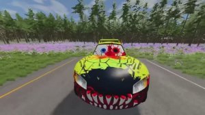 Мега-бои с с друзьями против Большой и Маленькой Молнии BeamNG Drive