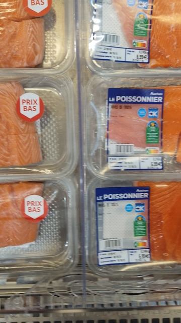 Цена на красную рыбу во Франции