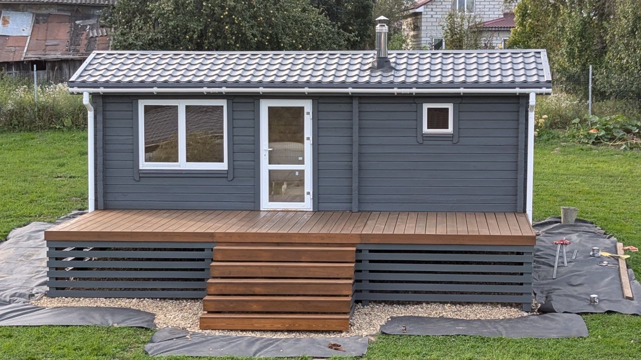 Баня из бруса 7*3 м смотреть онлайн