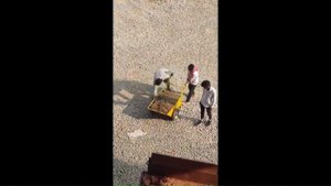 Кран на крышу здания " Пионер "