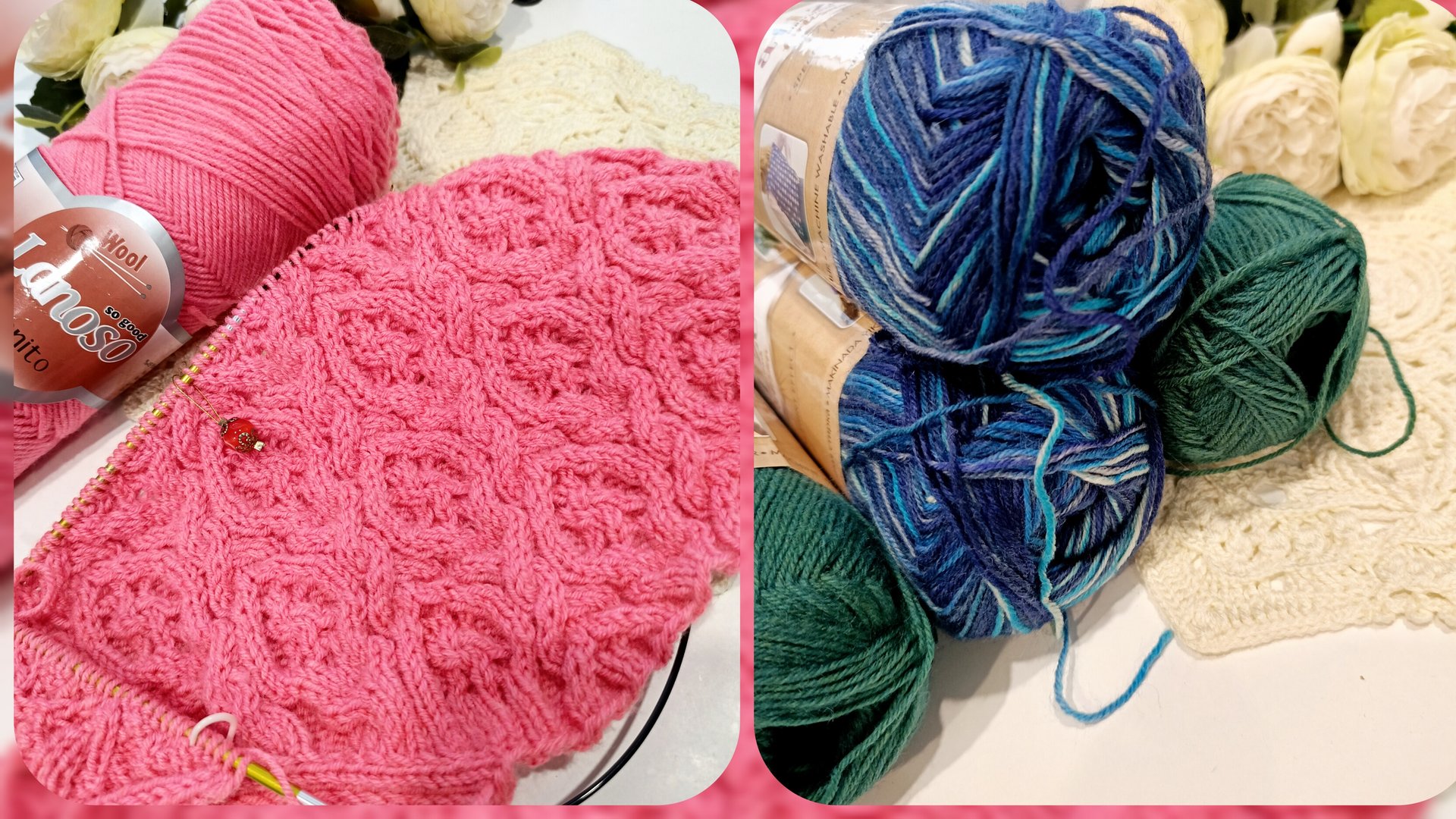 Учусь вязать японское плечо 🧶 Получила новые цвета Артисана🥰 смотреть онлайн