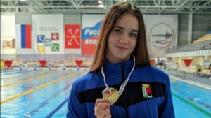 РУДНЕВА Маргарита (2010) 50 батт (25) 28.11 (5дорожка). Первенство СПб.