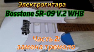 Замена шести-опорного тремоло на двух-опорное тремоло WILKINSON