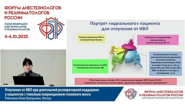 Вининг при длительной ИВЛ при повреждении мозга Рябинкина Ю.В. ФАРР 2025