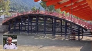 Красно-синий Хокусай - тот самый мост в Японии