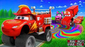 BeamNG Drive Pixar Cars Pit Challenge – Сможет ли Молния Маккуин выжить?